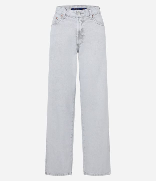 Pantalón Recto en Jeans con Trabillas en la Cintura 5