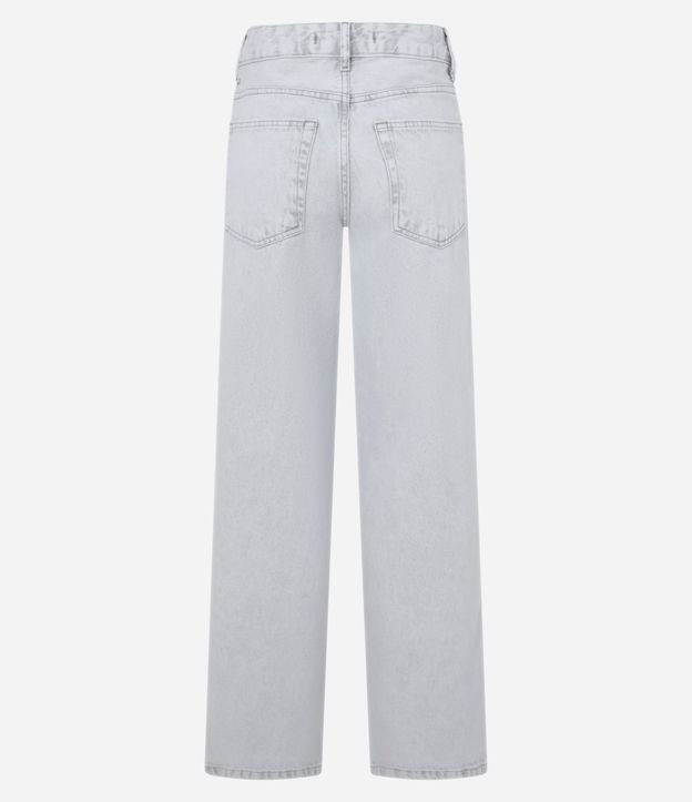 Pantalón Recto en Jeans con Trabillas en la Cintura 6