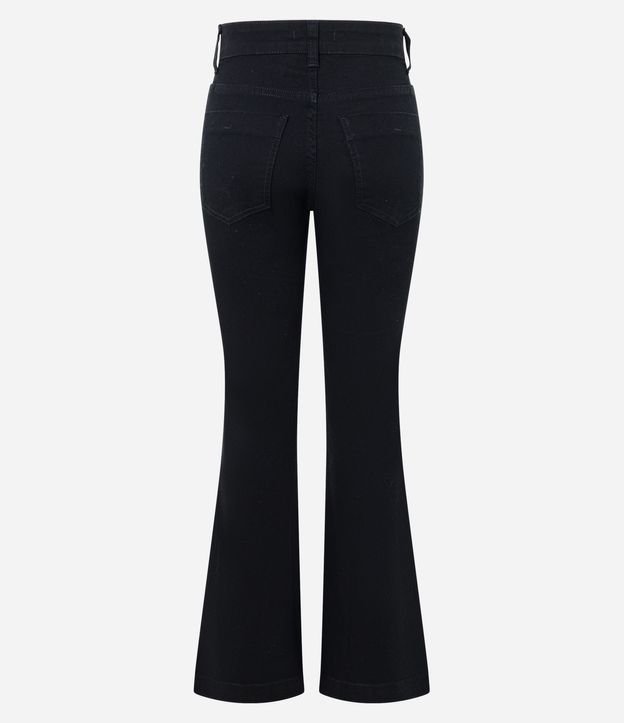 Pantalón Flare en Sarga con Tiro Alto 6