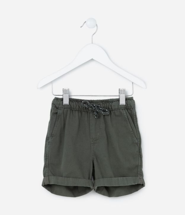 Bermuda Infantil en Sarga con Bajo Plegado - Talle 1 a 4 años 2