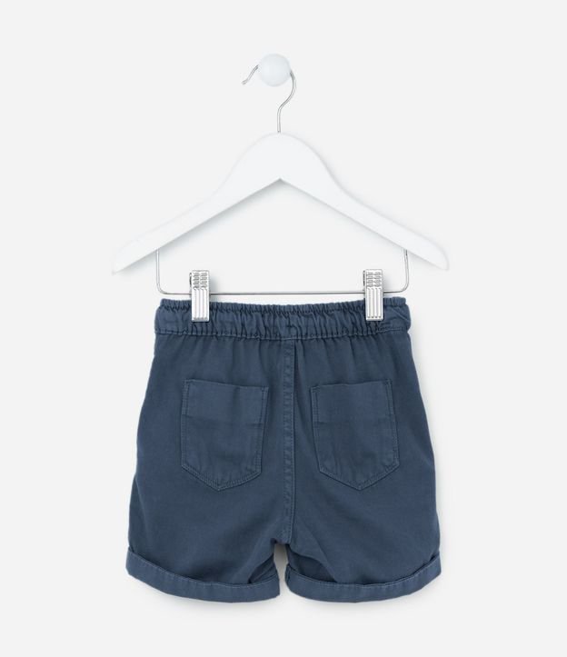 Bermuda Infantil en Sarga con Bajo Plegado - Talle 1 a 4 años 6