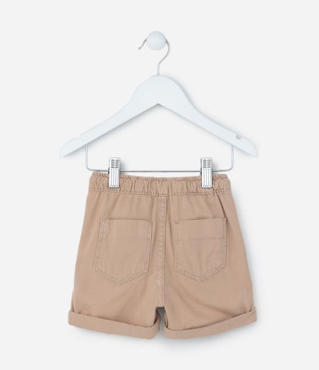 Bermuda Infantil en Sarga con Bajo Plegado - Talle 1 a 4 años 3