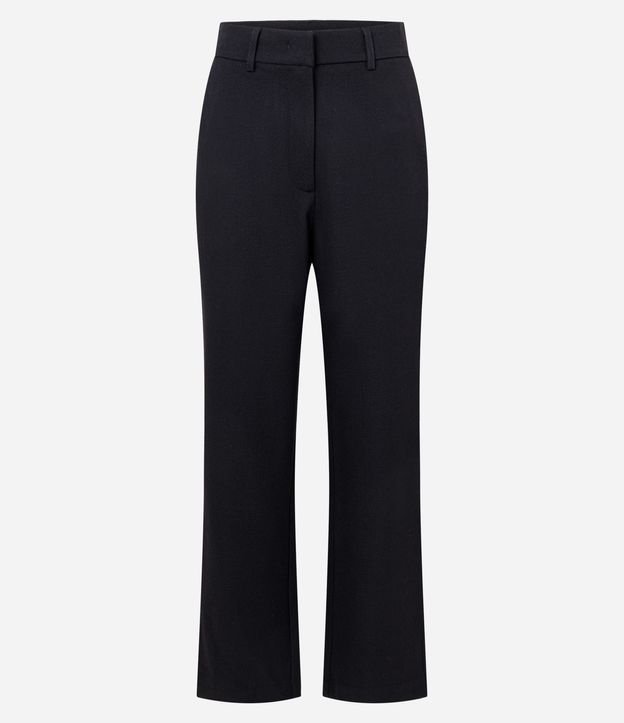 Pantalón Recto Sastre con Pliegues Delanteros