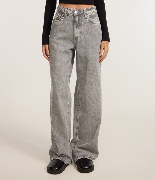 Pantalón Wide Leg en Jeans con Cintura Alta 4