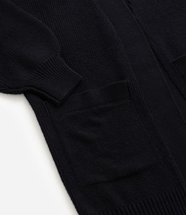 Cardigan en Punto con Manga Abullonada Curve & Plus Size 7