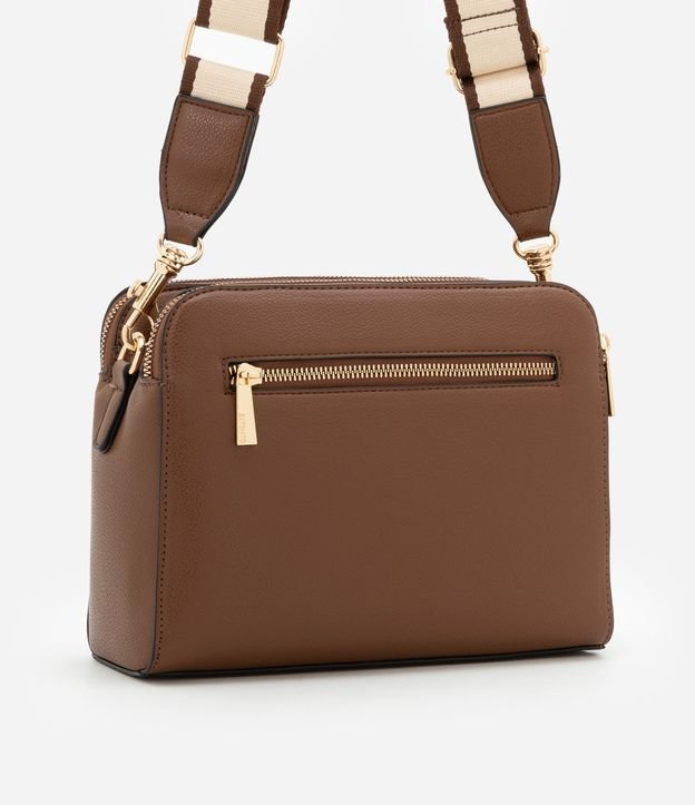 Bolso Transversal Mediana en PU con Correa de Gross 3