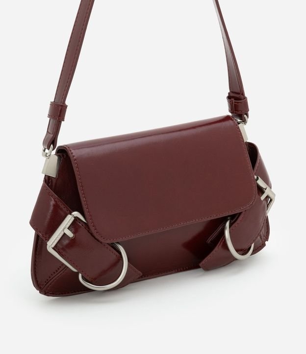 Cartera Baguette Pequeña con Detalles de Hebillas 2