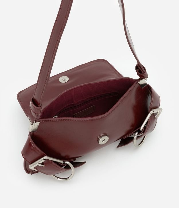 Cartera Baguette Pequeña con Detalles de Hebillas 5