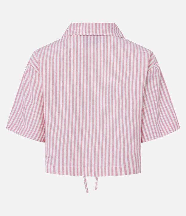 Camisa en Sarga con Lazo de Moñas 6