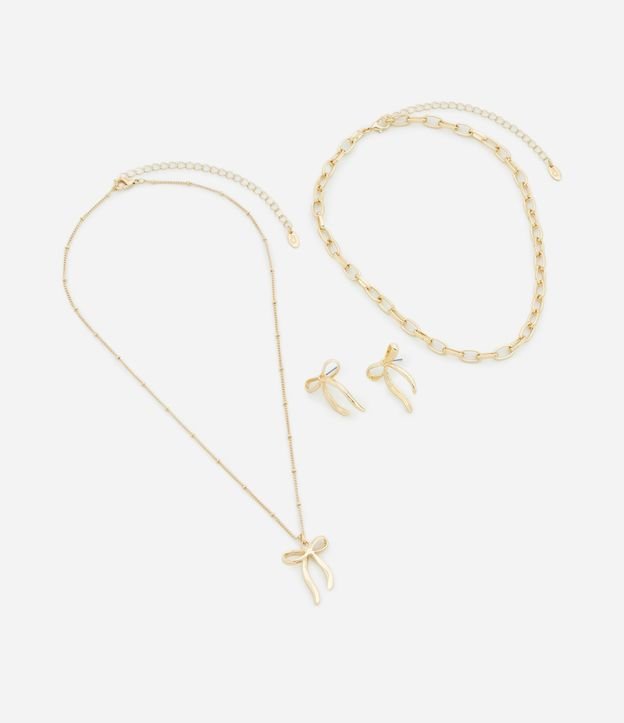 Conjunto de Collar Capas y Caravana Metal Liso de Lazo 2