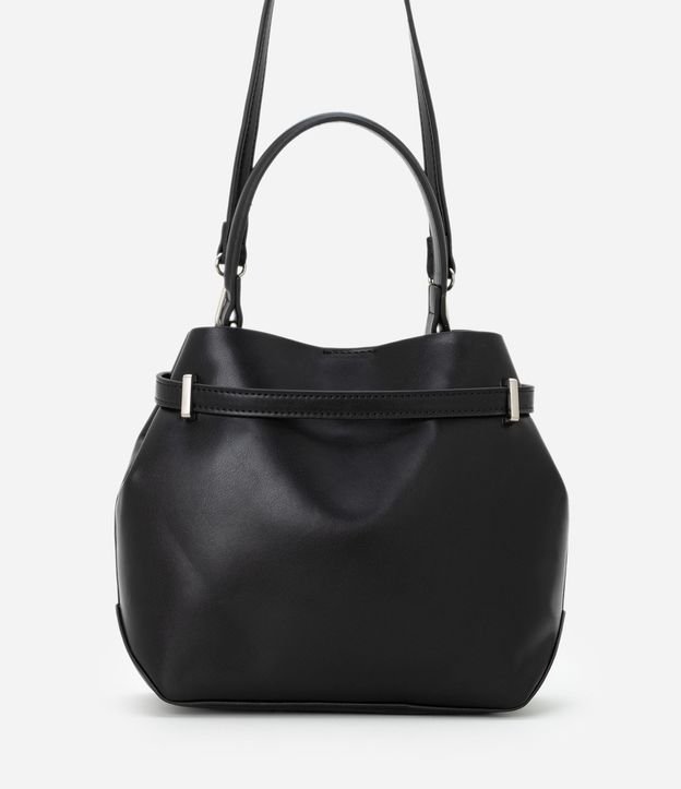 Cartera Bucket Pequena en PU con Detalle de Hebilla 4