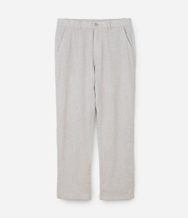 Pantalón Recto en Lino de Sastrería 5