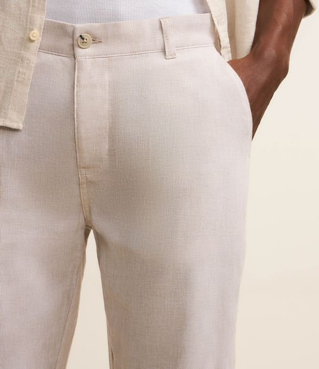 Pantalón Recto en Lino de Sastrería 4