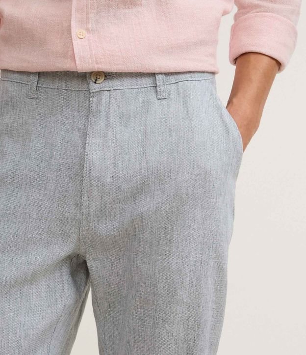 Pantalón Recto en Lino de Sastrería 4