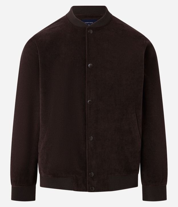 Campera Bomber en Terciopelo con Botones Forrados 8