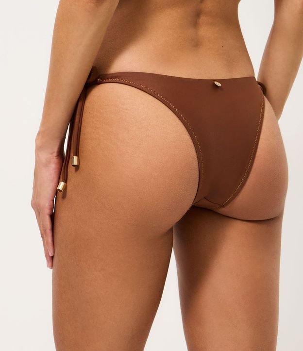 Bikini Bombacha Lazo en Microfibra y Pespunte Contrastante 4