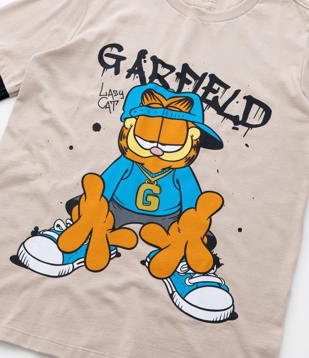 Remera Infantil con Estampa Garfield Brilla en la Oscuridad - Talle 5 a 14 años 6