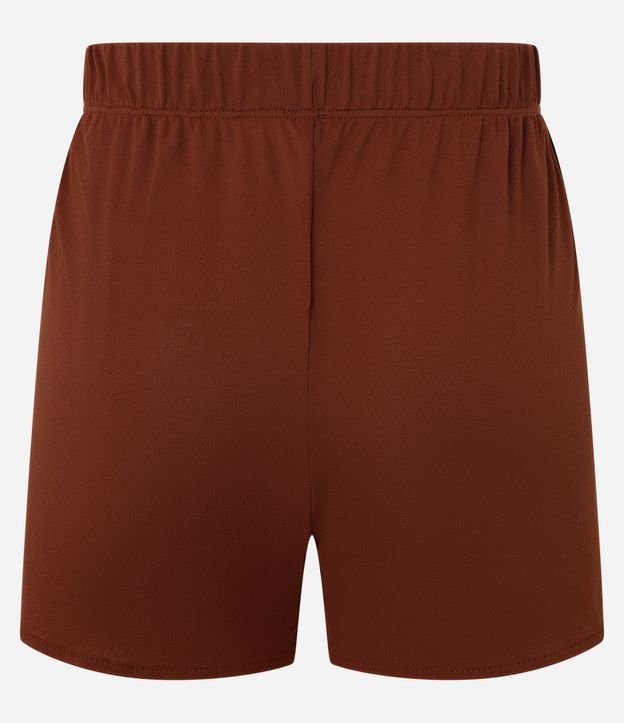 Salida de Playa Short Básico en Crepé con Cintura Elástica 6