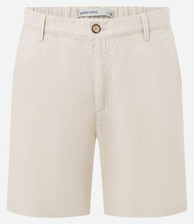 Bermuda en Oxford con Cintura Ajustable