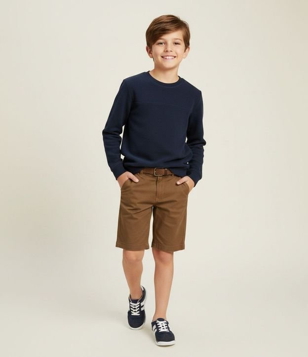 Sudadera Infantil Básica en Fleece - Talle 5 a 14 años 1