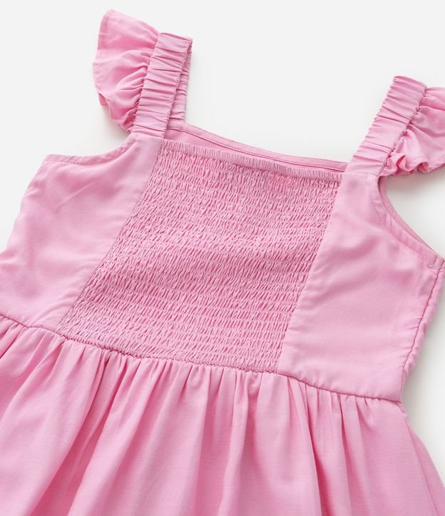 Vestido Infantil con Broderie y Fruncido - Talle 5 a 14 años 8