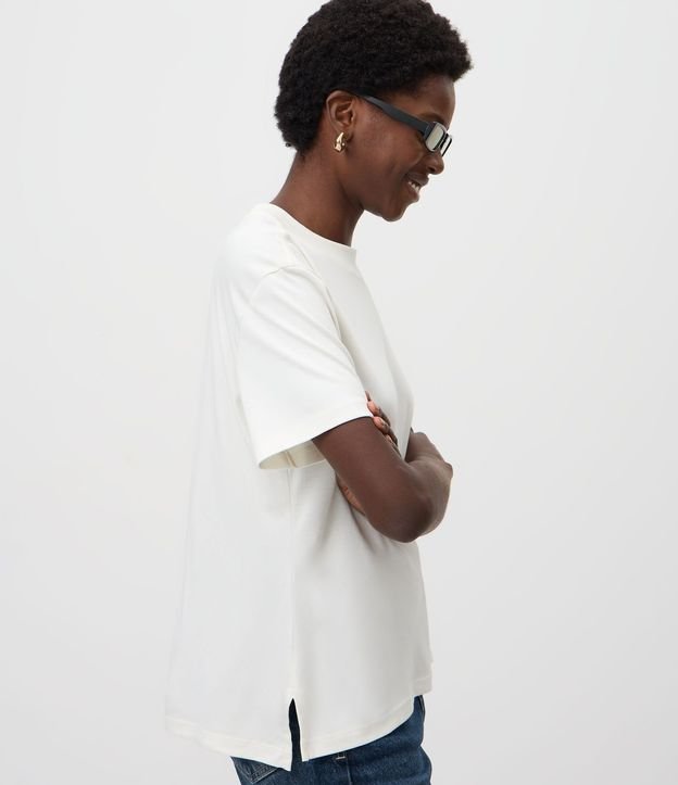 Blusa en Algodón Pima con Cuello Redondo 3