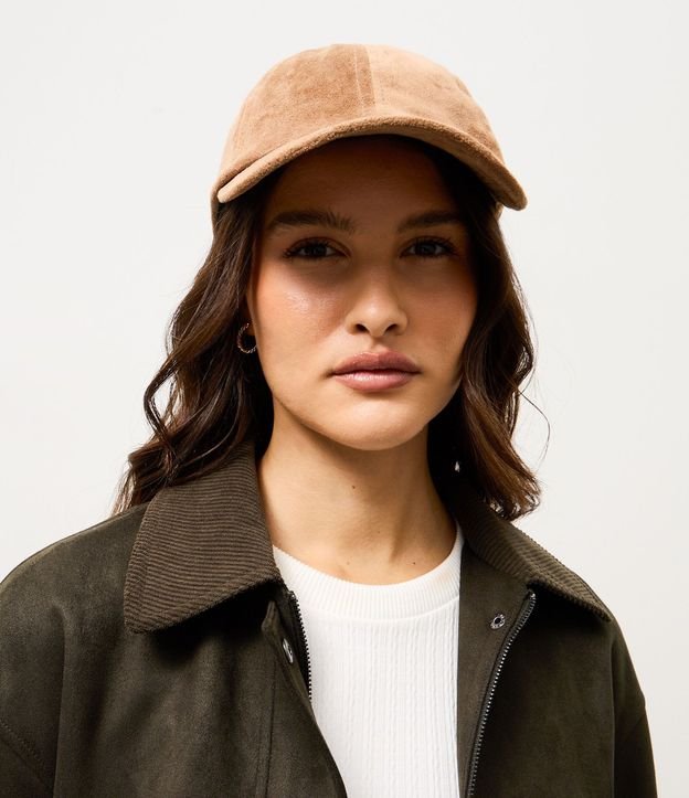 Gorra Aba Curva en Gamuza Básico