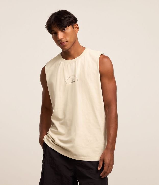 Musculosa Comfort en Algodón con Estampa Lettering 1