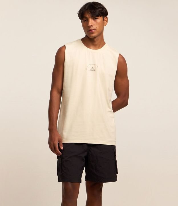 Musculosa Comfort en Algodón con Estampa Lettering 2