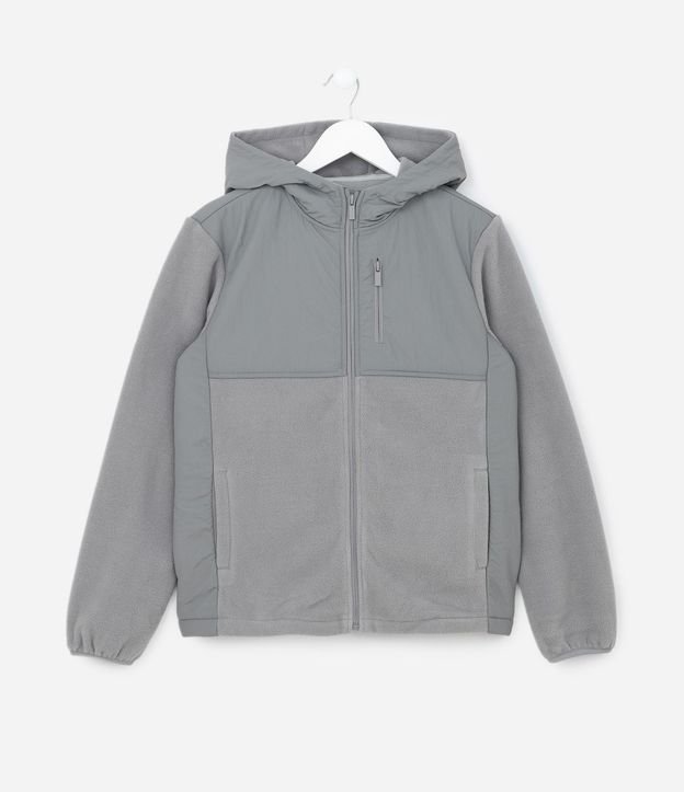 Campera Deportiva Infantil con Forro Fleece y Capucha - Talle 5 a 14 años