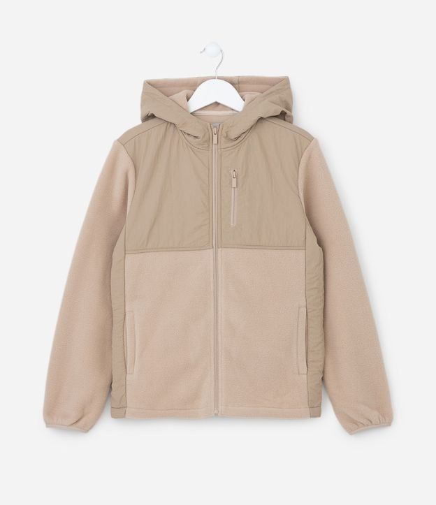 Campera Deportiva Infantil con Forro Fleece y Capucha - Talle 5 a 14 años