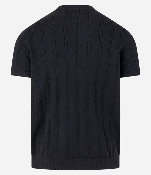 Remera en Algodón con Textura Trenzada 10