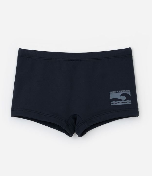 Sunga Boxer Infantil  em Microfibra con Estampa Lateral de Ondinha - Talle 5 a 14 años