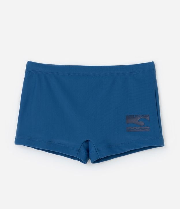 Sunga Boxer Infantil  em Microfibra con Estampa Lateral de Ondinha - Talle 5 a 14 años