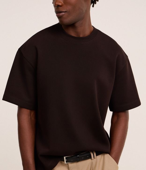 Remera Boxy Tech en Malla Pesada 4