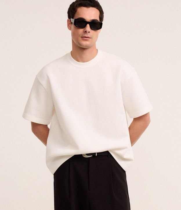 Remera Boxy Tech en Malla Pesada 4