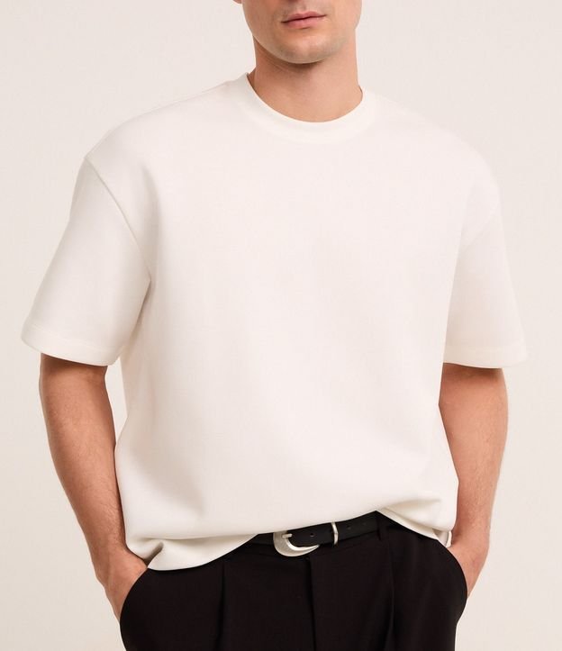 Remera Boxy Tech en Malla Pesada 6
