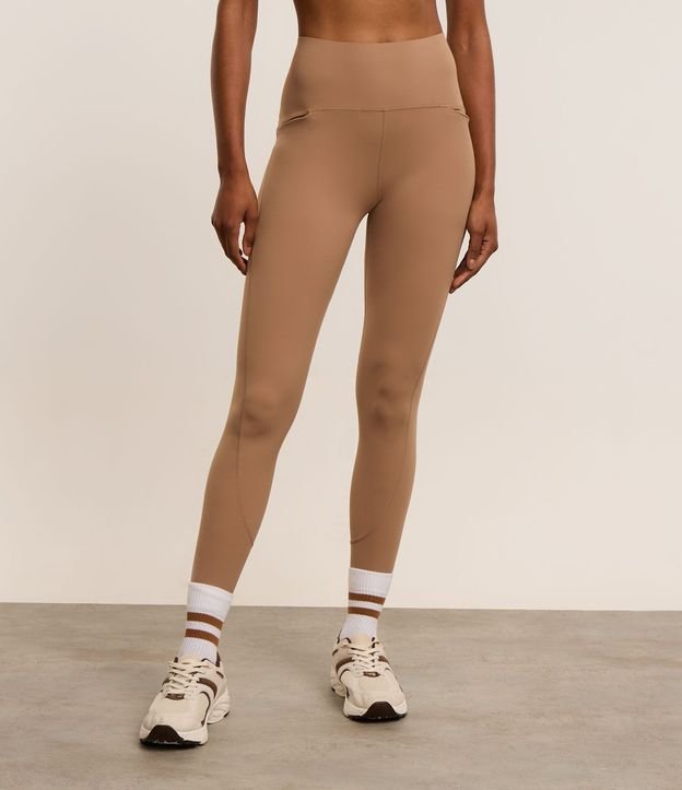 Pantalón Legging Corrida en Microfibra con Elástico Porta Remera 2
