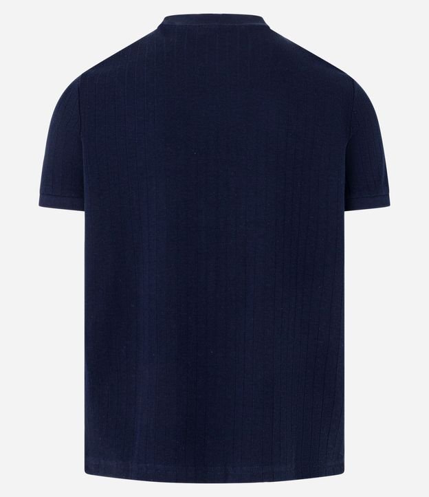 Remera Slim en Algodón con Textura Acanalada 8