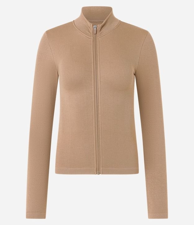 Campera Deportiva Seamless con Cuello Alto 5