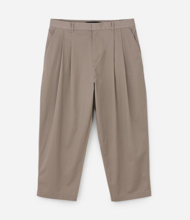 Pantalón Japonés en Algodón Sastre con Efecto Satinado 6