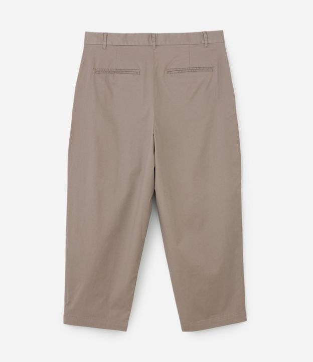 Pantalón Japonés en Algodón Sastre con Efecto Satinado 7