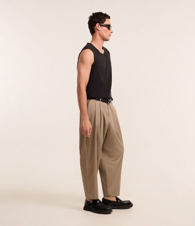 Pantalón Japonés en Algodón Sastre con Efecto Satinado 3