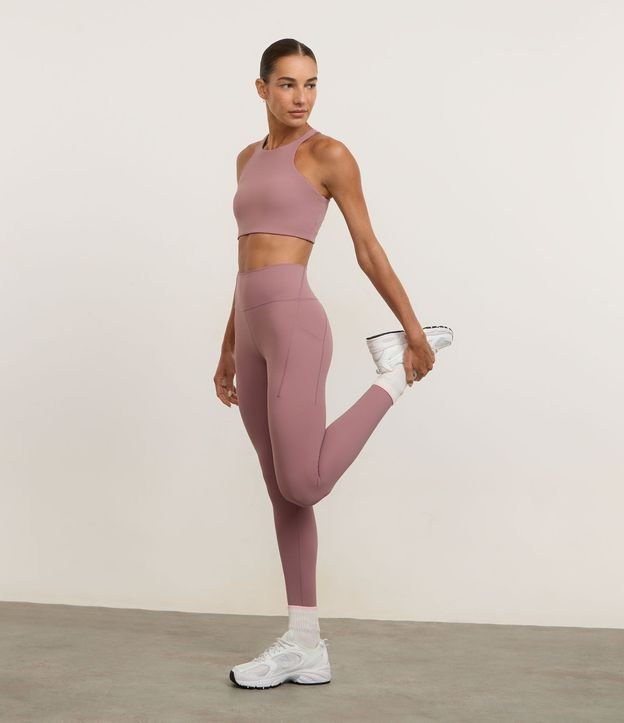 Calca Legging Deportiva en Microfibra con Bolsillos
