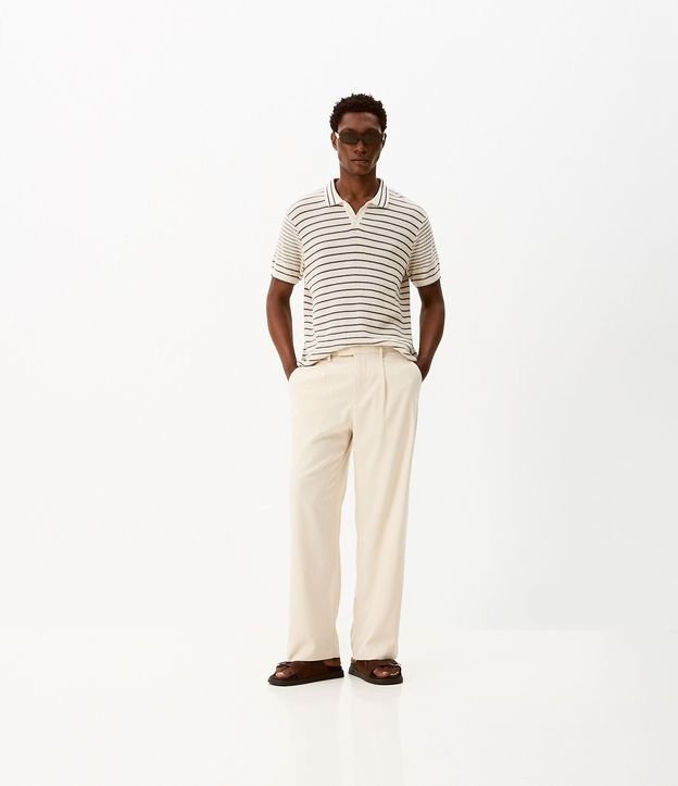 Pantalón Wide Leg con Bolsillo y Friso Sastre 1