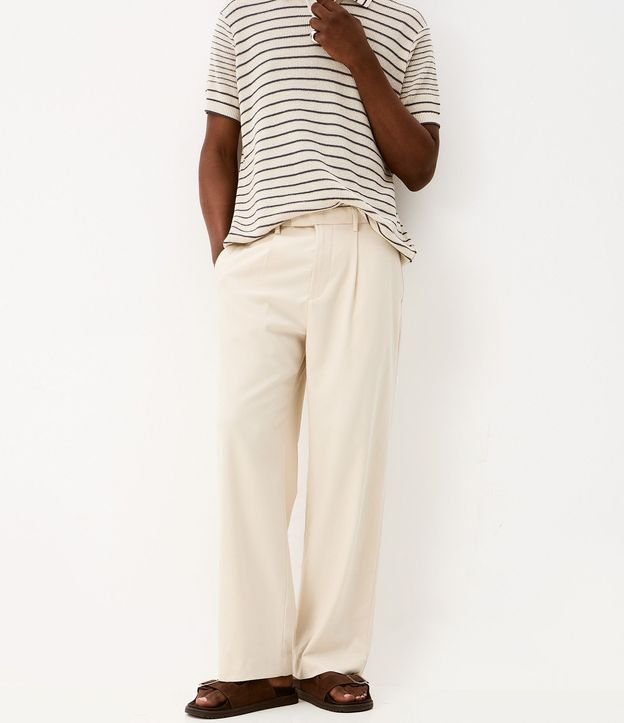 Pantalón Wide Leg con Bolsillo y Friso Sastre 2