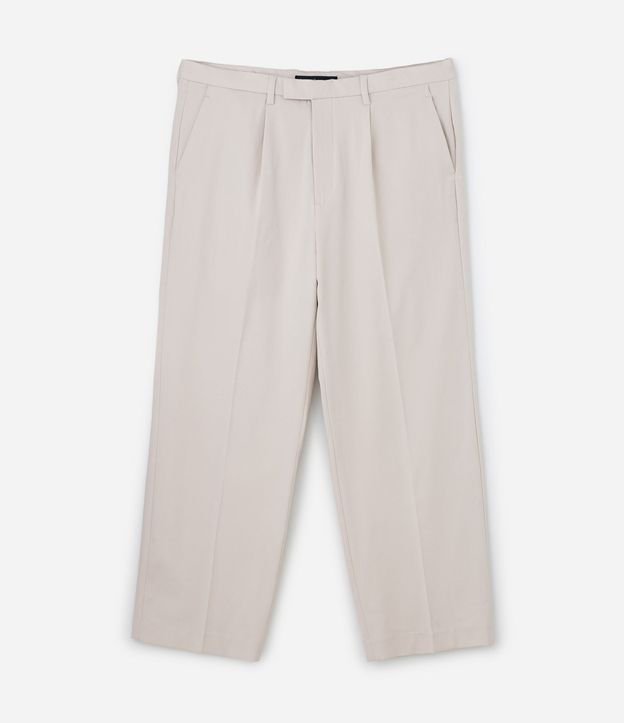 Pantalón Wide Leg con Bolsillo y Friso Sastre 9