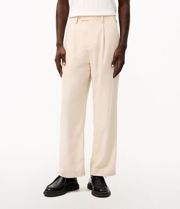 Pantalón Wide Leg con Bolsillo y Friso Sastre 4