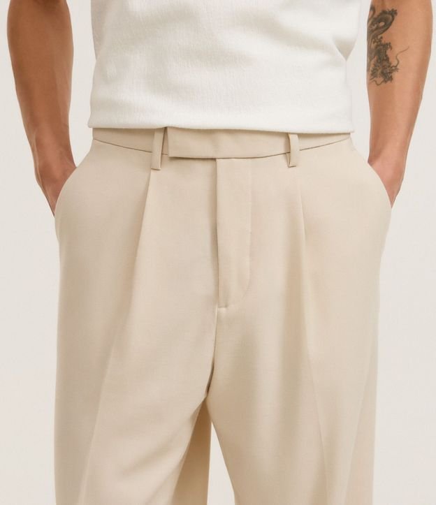 Pantalón Wide Leg con Bolsillo y Friso Sastre 6