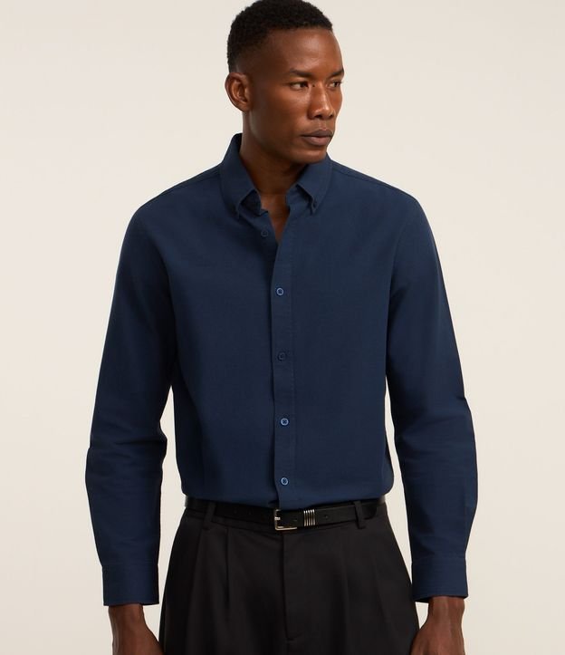 Camisa Regular Básica en Oxford